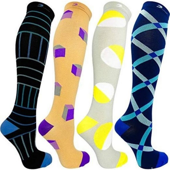 Mens & Womens 4 Pair Extra Soft Colorful Design Mo - Picture 2 of 8